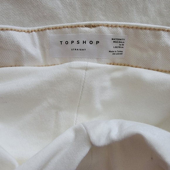 TopShop Maternity Straight Leg Jeans - Picture 4 of 11